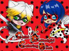 Xogo Libro de colorear Nena Chibi con Puntos en liña