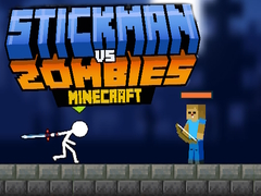 Xogo Stickman contra Zombis Minecraft en liña