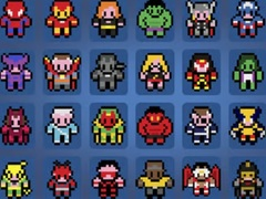 Xogo Imaxes por Números Superheróis en liña