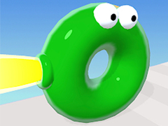 Xogo Carrera de Blob Rebotante: Curso de Obstáculos en liña