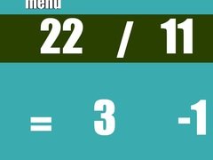 Xogo Cuestionario de Matemáticas de División en liña