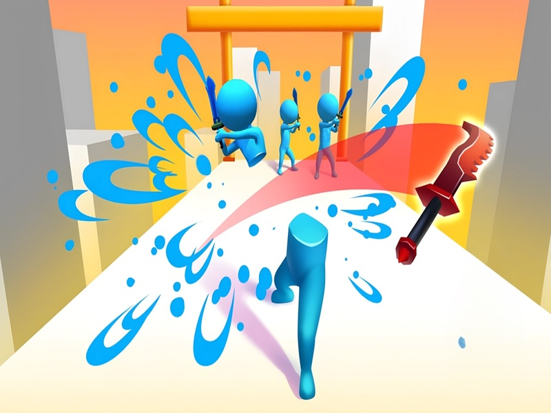 Xogo Xoga de espada! Ninja Slice Runner en liña