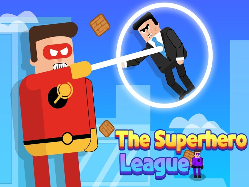 Xogo A liga de superheroes en liña