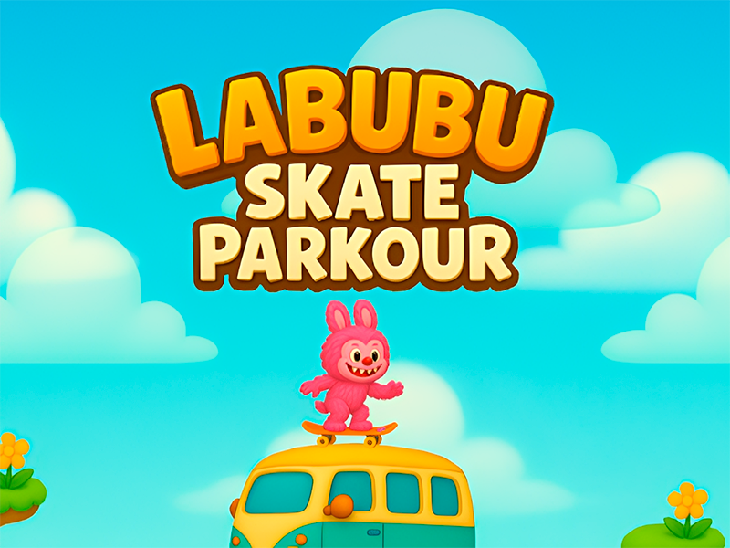 Xogo Labubu Skate Parkour en liña