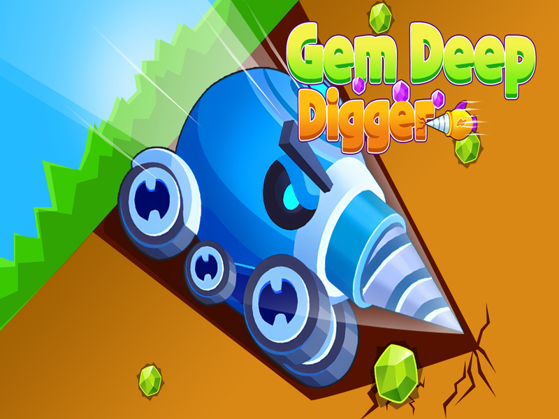 Xogo Gem Digger profundo en liña