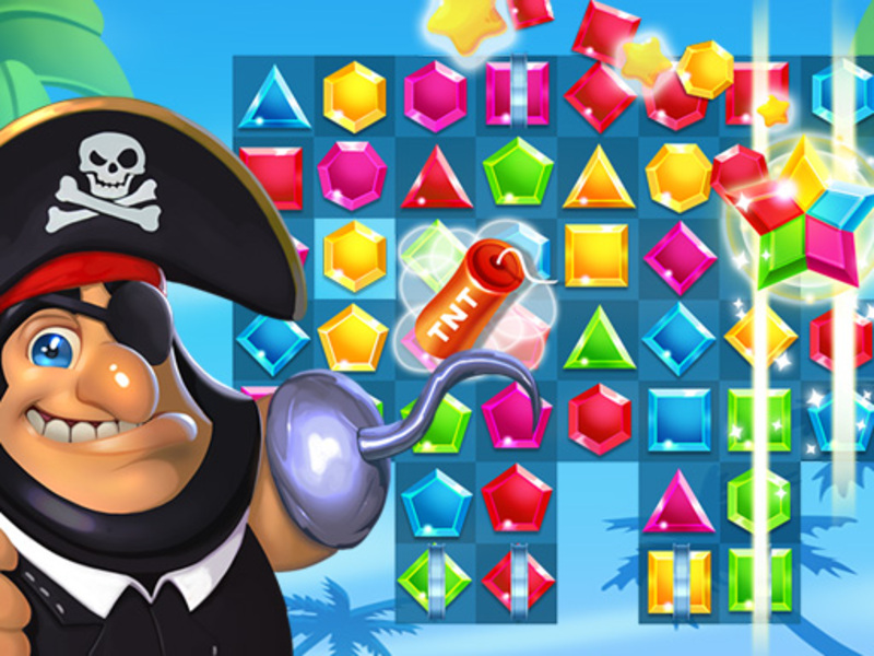Xogo Os piratas coinciden co tesouro perdido en liña