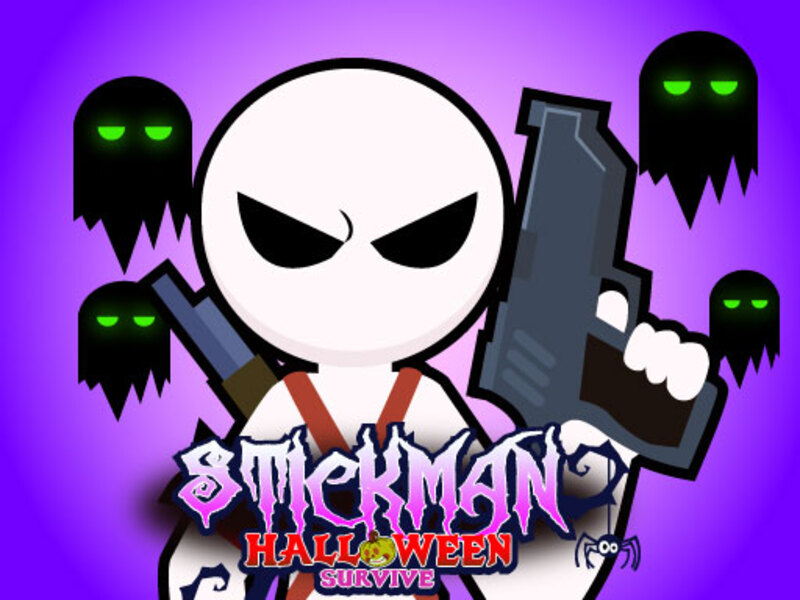 Xogo Stickman Halloween sobrevive en liña