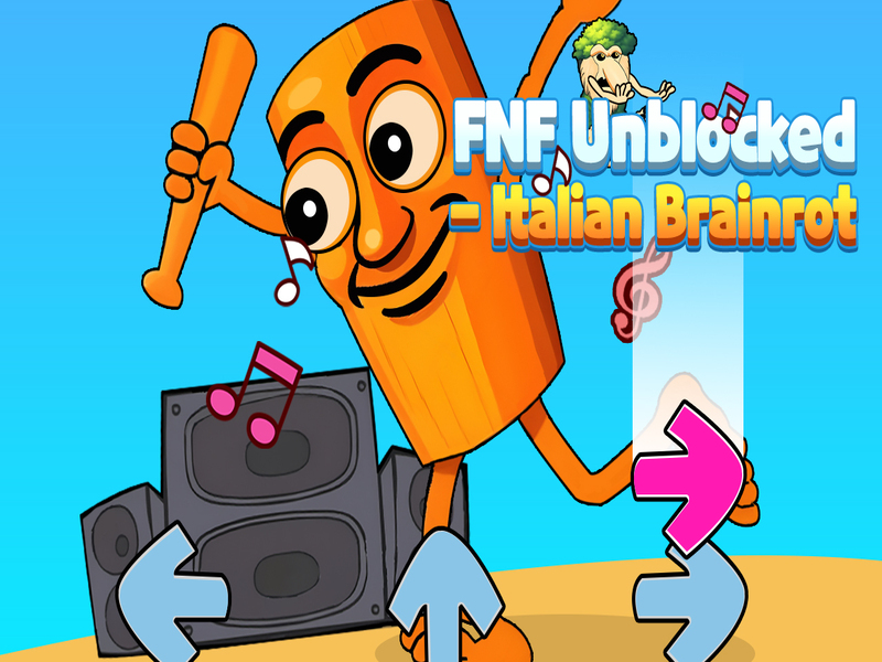 Xogo FNF Brainrot italiano desbloqueado en liña