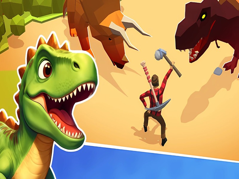 Xogo Simulador 3D de supervivencia de Dino en liña