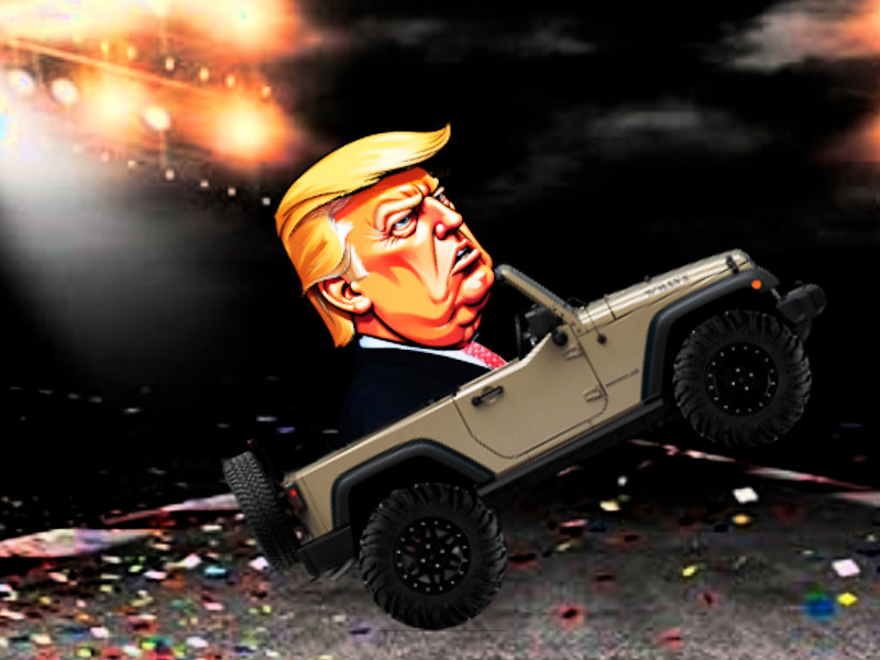 Xogo Trump Wheelie Challenge en liña