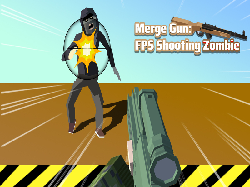 Xogo Combinar pistola fps disparando zombi en liña