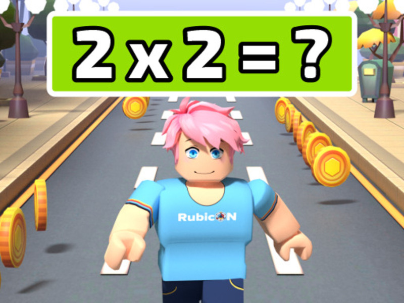 Xogo Runner de matemáticas en liña