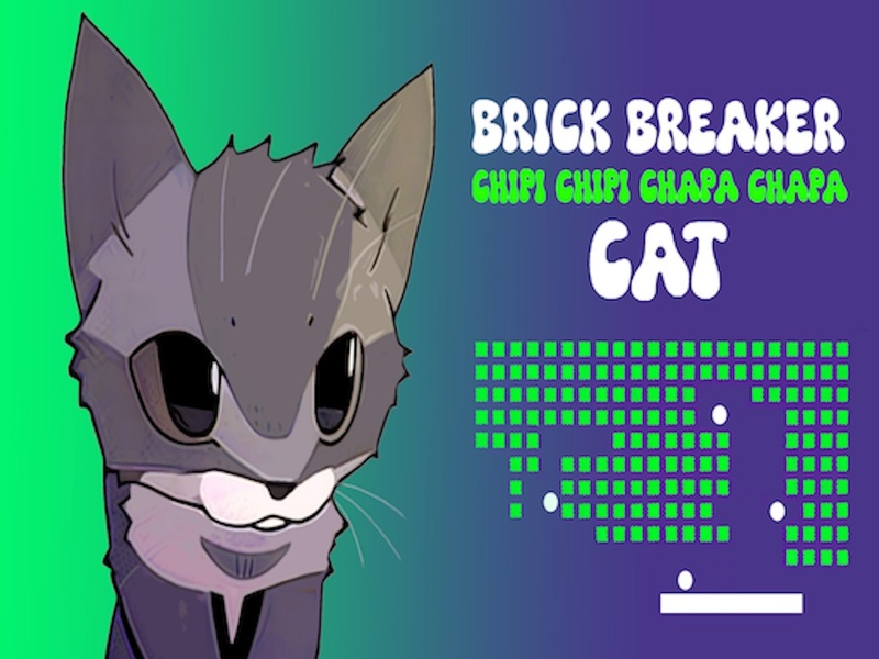 Xogo Brick Breaker Chipi Chipi Chapa Chapa gato en liña