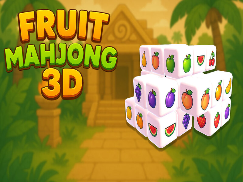 Xogo Froita mahjong 3d en liña