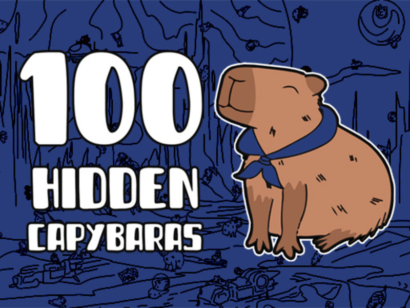 Xogo 100 capybaras escondidas en liña