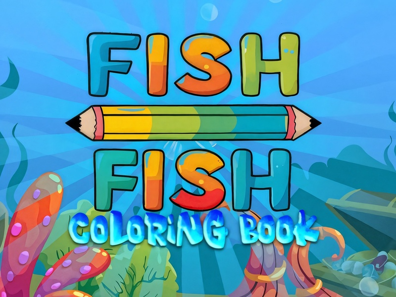 Xogo Libro para colorear de peixes en liña