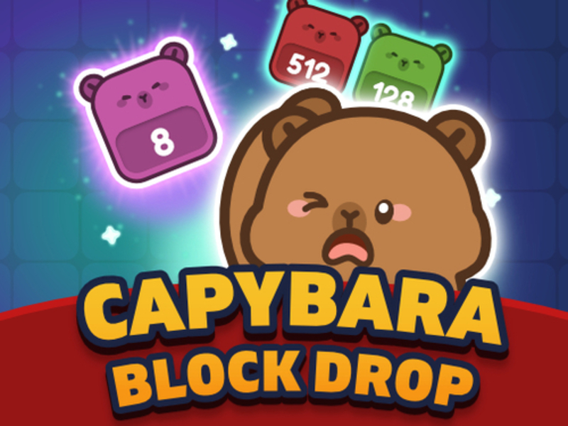 Xogo Caída de bloque Capybara en liña