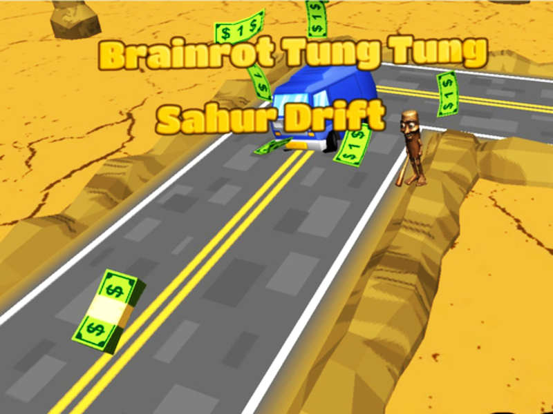 Xogo Brainrot Tung Tung Sahur Drift en liña