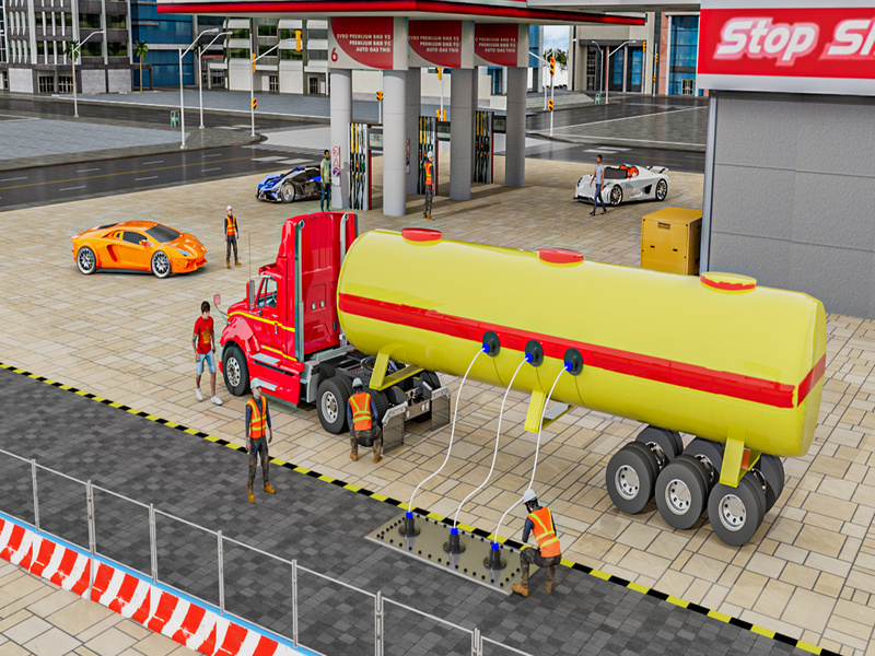 Xogo Camión de transporte de petróleo en liña