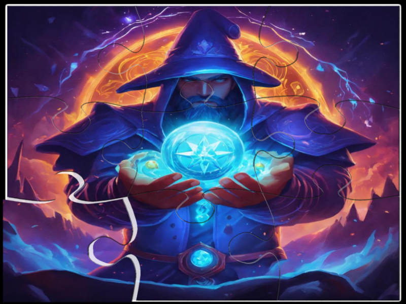 Xogo Puzzle de Jigsaw Wizard en liña