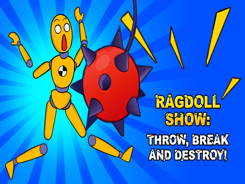Xogo Espectáculo de Ragdoll: lanza, rompe e destrúe! en liña