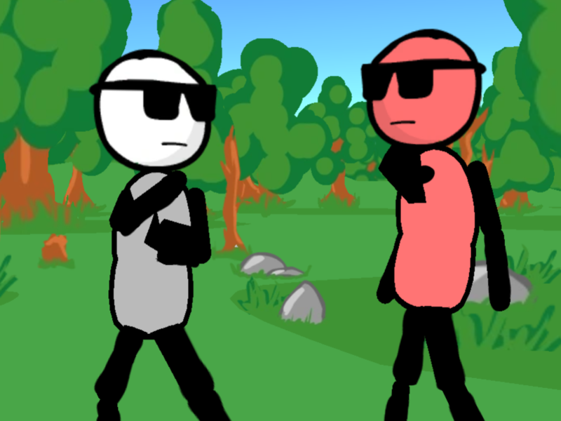 Xogo Pistola Stickman: menos loita en liña