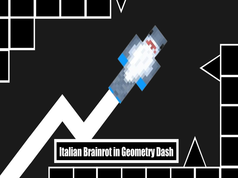 Xogo Brainrot italiano en Geometry Dash en liña