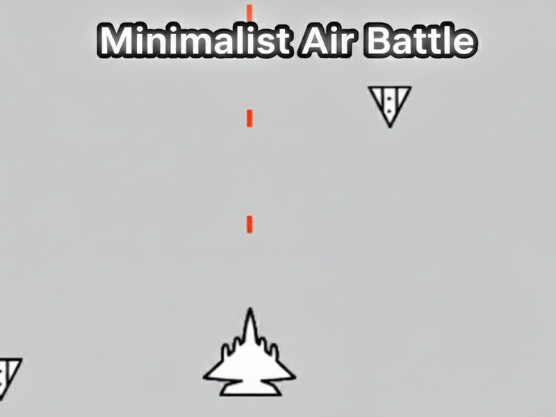 Xogo Batalla aérea minimalista en liña