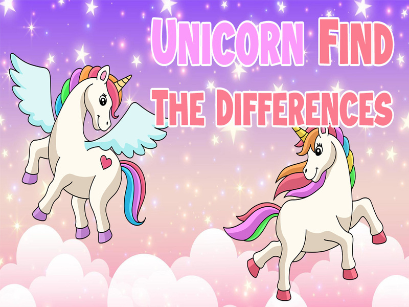 Xogo Unicornio atopa as diferenzas en liña