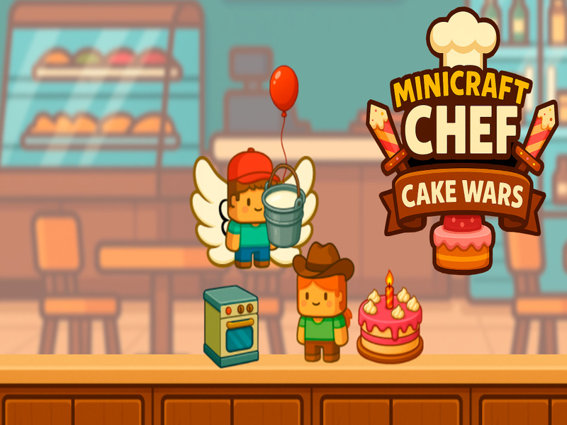 Xogo Minicraft Chef Cake Wars en liña